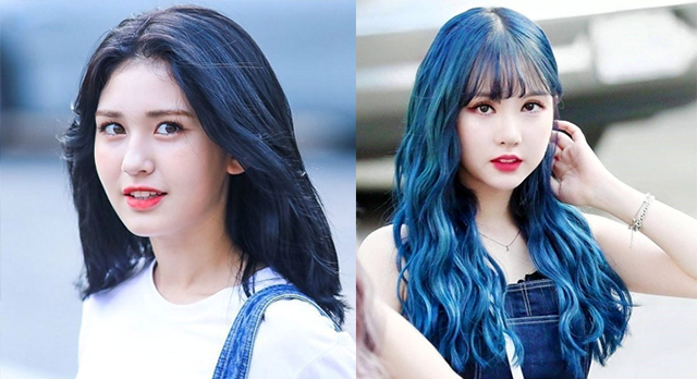 7 kiểu nhuộm tóc màu xanh dương hot trend đẹp tựa nữ thần | Warna rambut  korea, Kecantikan rambut, Ide potongan rambut